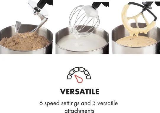 Actual product image Klarstein Bella Nera Food Processor1200 Watt, 5 Litre, Black