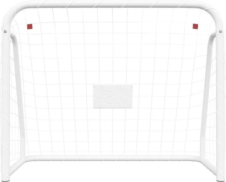 Actual product image vidaXL Fussballtor mit Netz Weiss 214x75x152 cm Stahl & Polyester