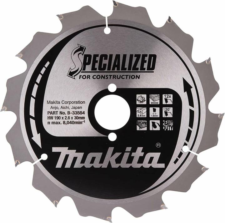 Makita SPECIALIZED Sägeb.190x30x12Z