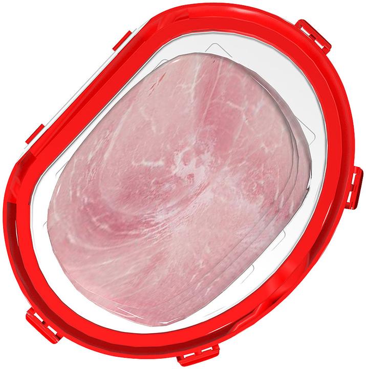 Image du produit Rosenstein & Söhne Lot de 4 boîtes fraîcheur pour charcuterie et fromage, ovale