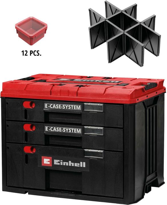 Actual product image Einhell E-Case Schubladenkoffer (12 pieces)