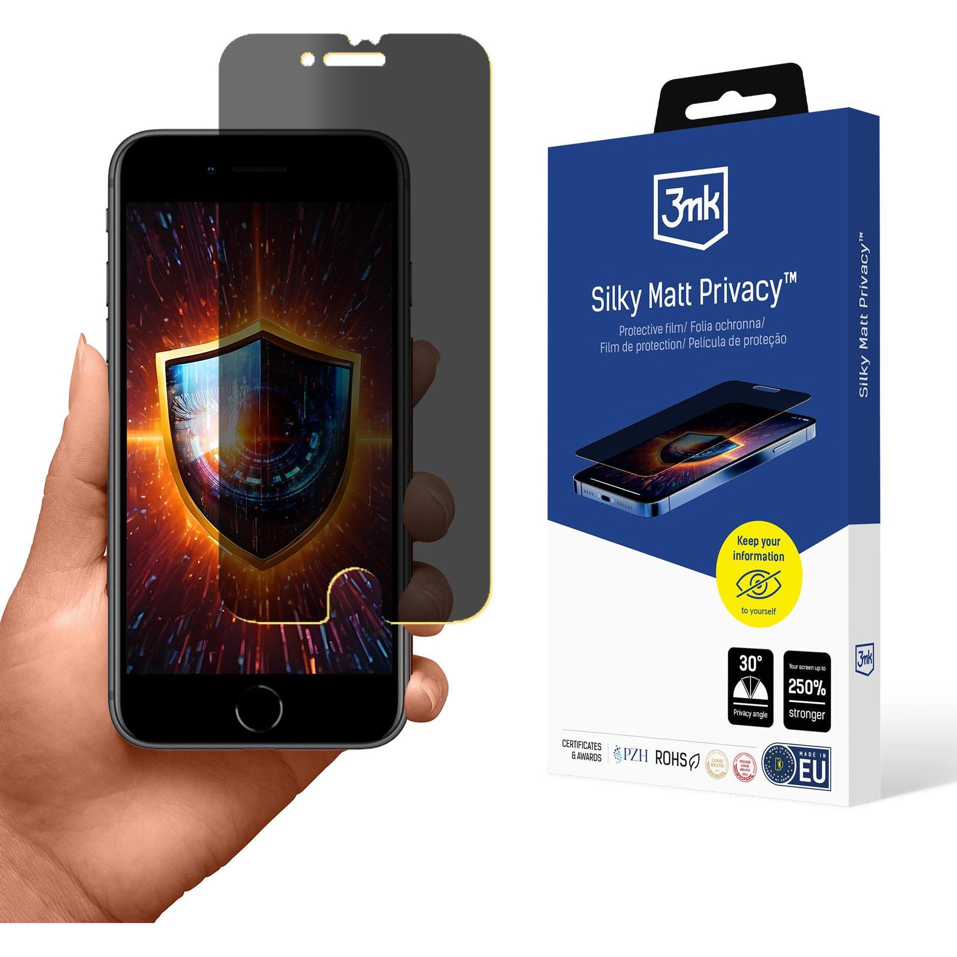 3MK Folia ochronna prywatyzujÄ ca matowa Silky Matt Privacy na Apple iPhone 8 (Apple iPhone 8), Smartphone Schutzfolie