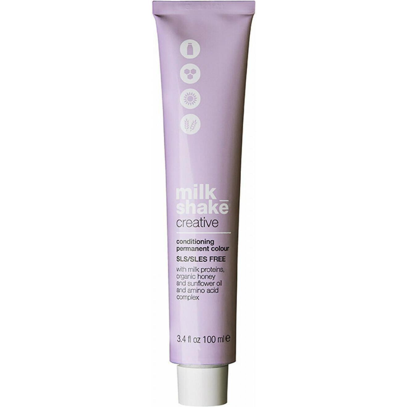 Milk_Shake, Haarfarbe, Vopsea permanenta Creative 6.666RR, Blond Inchis Rosu Intens, 100ml (6.666RR, Blond Inchis Rosu I...