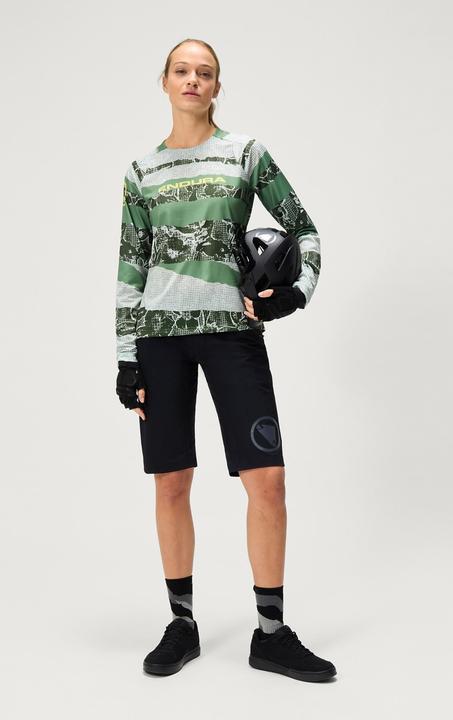 Actual product image Endura Patchwork Wms Ltd L/S Tee Mag (M)