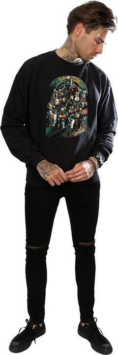 Actual product image Avengers Infinity War Mens Team Cotton Sweatshirt (S)