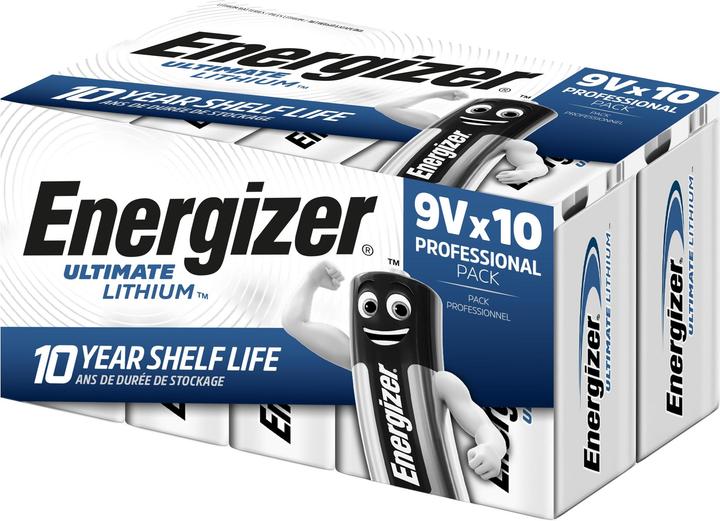 Energizer Ultimate Lithium (10 Stk., 9V Block)