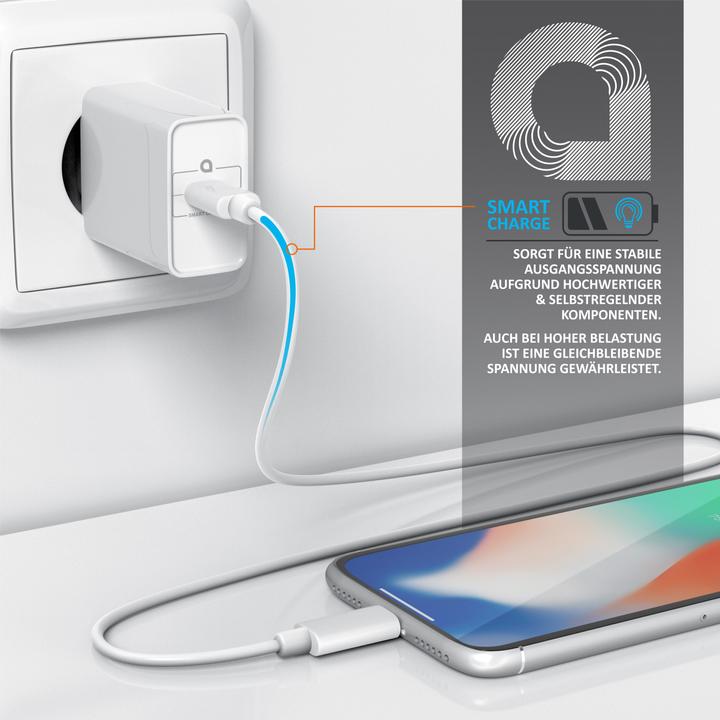 Produktbild Aplic USB Ladegerät USB C Netzteil, Power Delivery 30 Watt, USB Charger, Ladeadapter, weiss (30 W)
