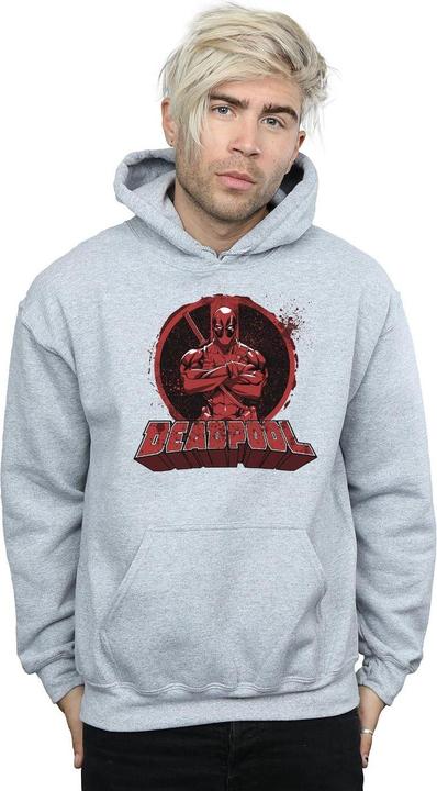 Produktbild Deadpool Crossed Arms Logo Kapuzenpullover (XXL)
