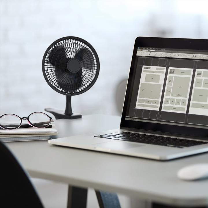 Produktbild CSL USB Ventilator mit Tisch-Klemme
