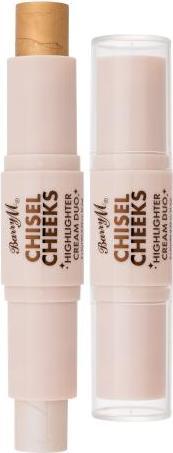 Immagine prodotto Barry M Duo di evidenziatori in crema Chisel Cheeks (Oro, Argento, Highlighter, 6.30 g)