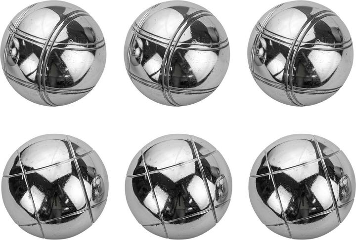 Immagine prodotto Dema Palle da bocce Set completo 6 palle in metallo 720 g Ø 73 mm (6 x, 73 mm)