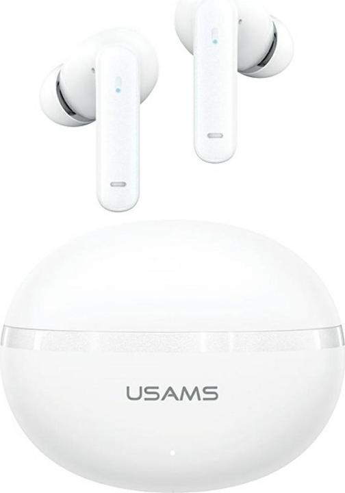 Usams Echo E02 TWS Bluetooth Headphones ANC+ENC wireless white (ANC, 4 h, Kabellos)
