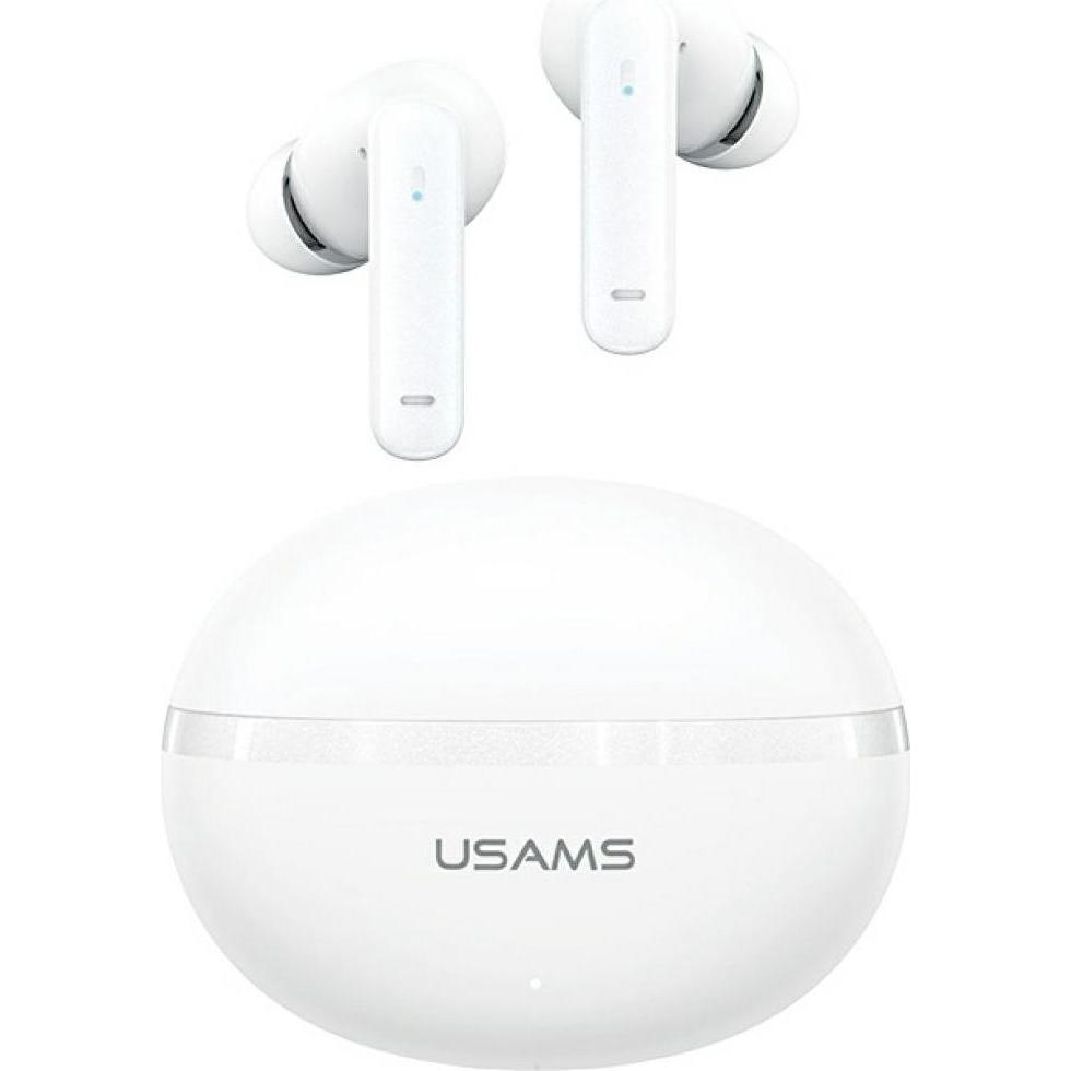 Usams Echo E02 TWS Bluetooth Headphones ANC+ENC wireless white (ANC, 4 h, Senza fili), Cuffie, Bianco