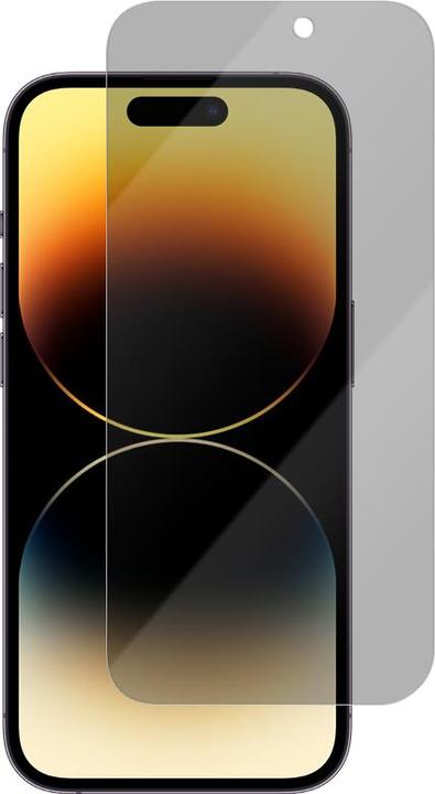 Actual product image Vmax tempered glass 0.33mm 2,5D high clear privacy glass for iPhone 16 Plus / 15 Plus 6,7" (1 pcs., Apple iPhone 15 Plus, Apple iPhone 16 Plus)