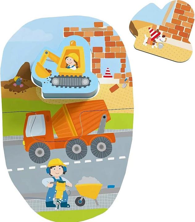 Produktbild Haba 4 erste Puzzles - Baustelle (2 Teile)