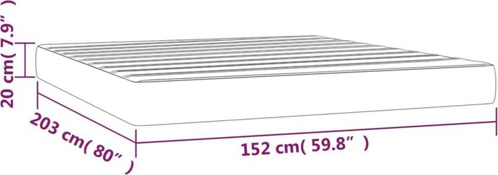 Produktbild vidaXL Taschenfederkern-Matratze (152 x 203 cm)