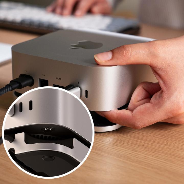 Actual product image Satechi Mac Mini M4 Stand & Hub with SSD Enclosure (USB-C, 5 Ports)