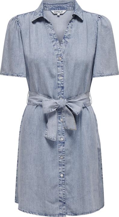 Image du produit Only Coupe normale Col chemise Manches casual Robe courte Robe en jean (M)