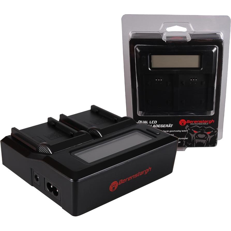 Berenstargh Dual LCD USB Ladegerät f. Canon BP-915 EOS C300 C300 PL BP-915 HA HA H1S BP-915 PowerSho (Caricabatterie per fotocamere), Alimentatore fot