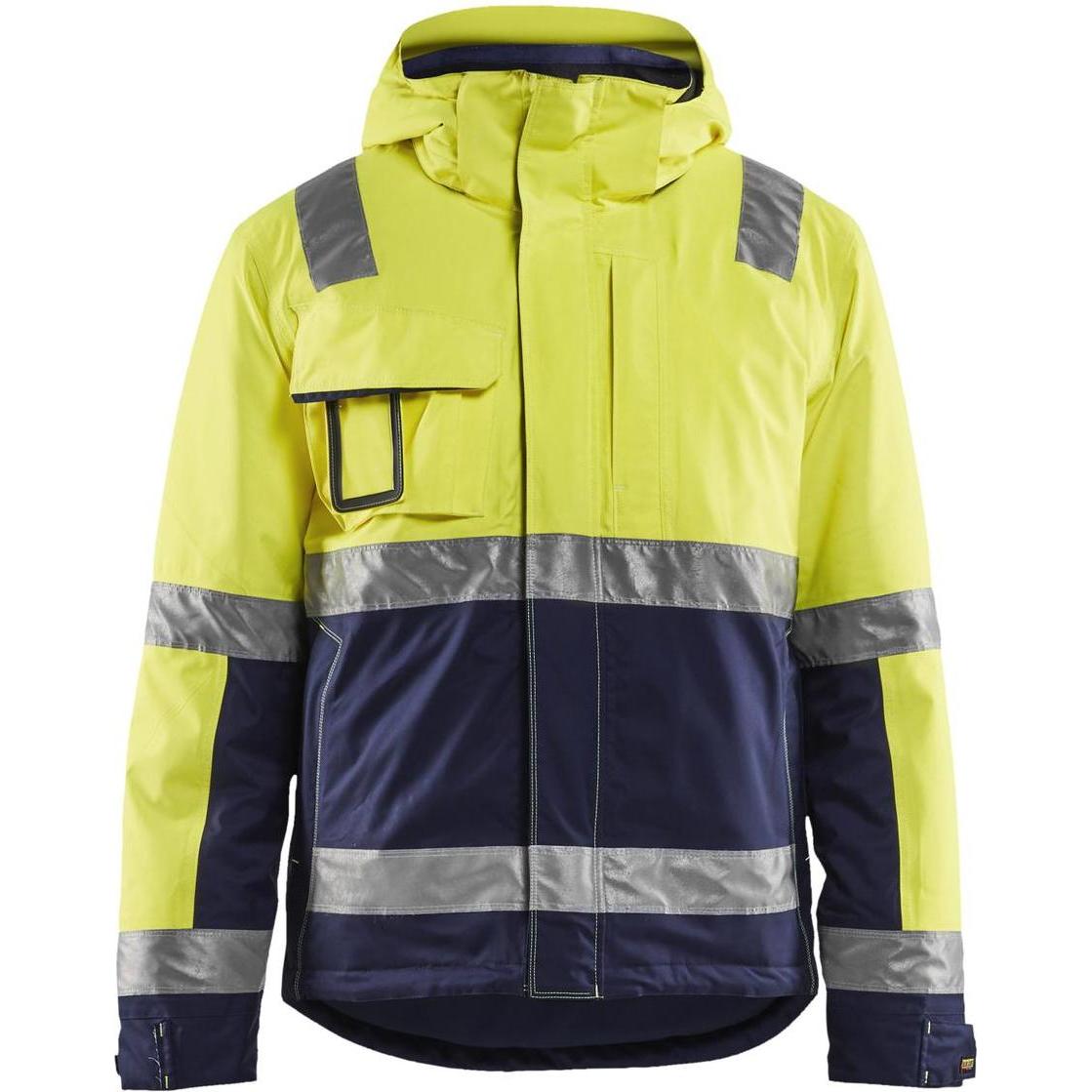 Blakläder, Arbeitsjacke, Warnschutz Winterjacke, gelb / marineblau, Unisex-Grösse: M (M)