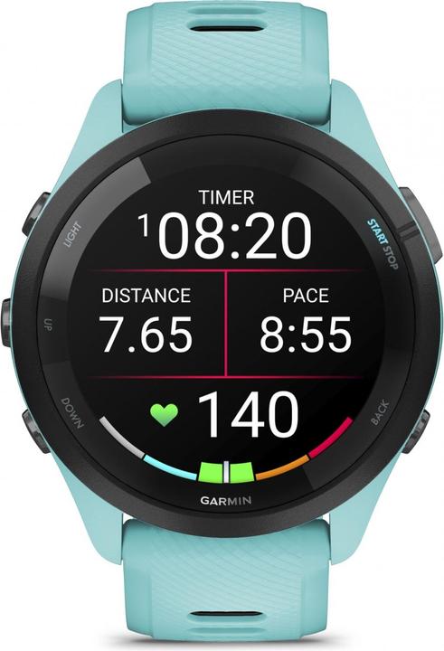 Immagine prodotto Garmin 010-02810-12 Forerunner 265 Music, Aqua (46 mm)