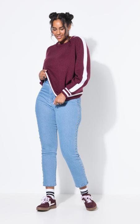 Produktbild Studio Untold Mom-Jeans, Ziernieten, 5-Pocket, Elastikbund (42)
