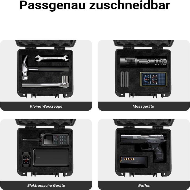 Produktbild Wiltec Universalkoffer 34x31x15,2cm wasserdicht Transportkoffer Schutzkoffer