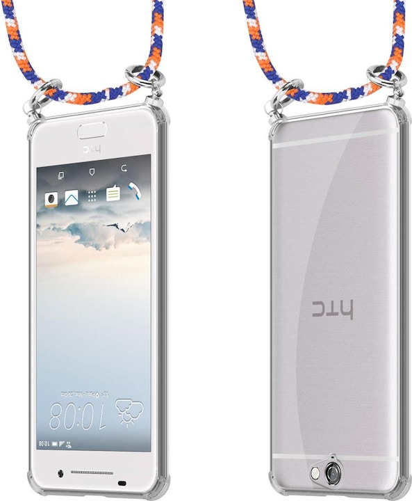 Produktbild Cadorabo TPU Handy Kette SILBER Cover (HTC One A9)