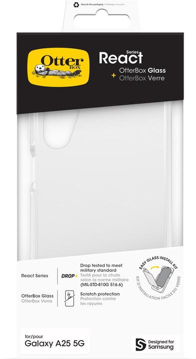 Immagine prodotto OtterBox React + Glass Bundle - Kit (Samsung Galaxy A25 5G)