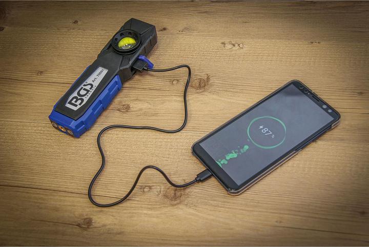 Produktbild BGS COB-LED-Werkstattleuchte mit Magnet und Haken klappbar (500 lm)