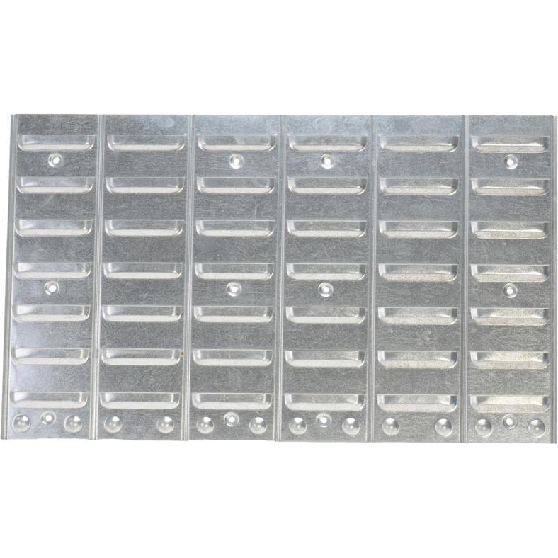 Hünersdorff, Lagerbehälter, Metall-Schlitzwand für Sichtlagerboxen aus PP, für Grösse 1-4