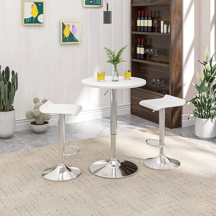 Actual product image Woltu Height-adjustable bar table 68-88 cm (60 x 60 x 88 cm)