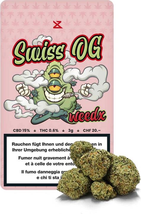 weedx Swiss OG 3g (3 g, Indoor)
