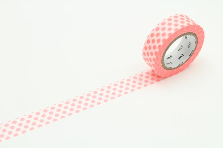 MT Masking Tape MT 01D Washi Tape: dot shocking red Einzelverpackung