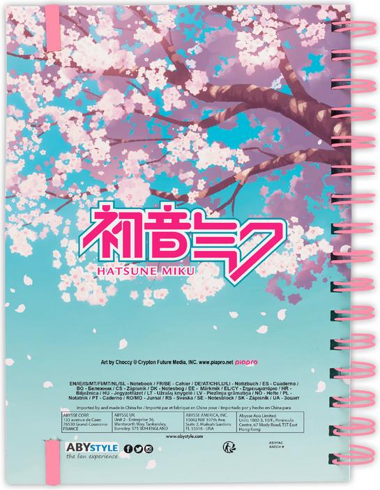Immagine prodotto ABYstyle Hatsune Miku Notebook A5: Cherry Blossom (A5, Nessuna)