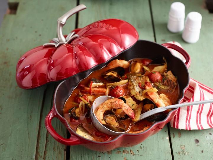 Productafbeelding Staub Cocotte "Tomaat (25 cm, Braadpan + kasserol, Gietijzer)