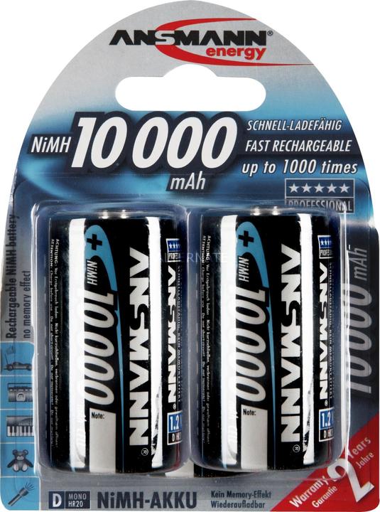 Ansmann Mono D (2 Stk., D, 10000 mAh)