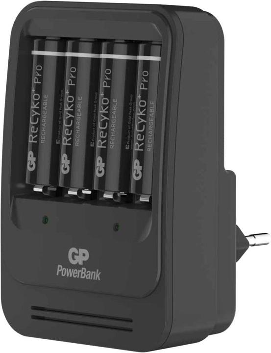 GP Batteries ReCyko+ PB570 Smart Charger (4 Stk., AAA, AA, 2600 mAh, Ladegerät inkl. Akku)
