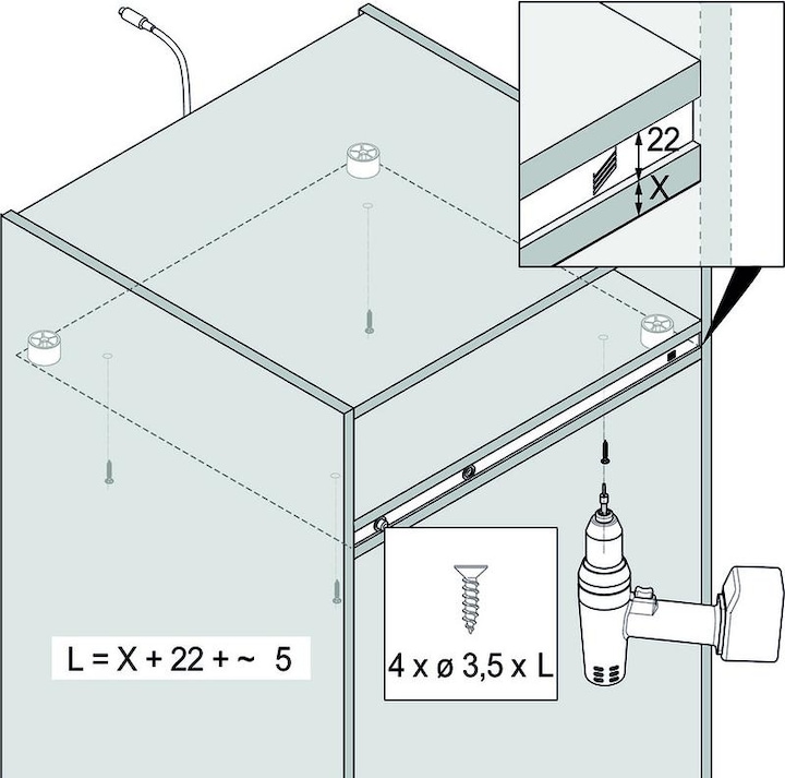 Produktbild Hettich Öffnungssystem für Kühlschränke (1 Stk.)