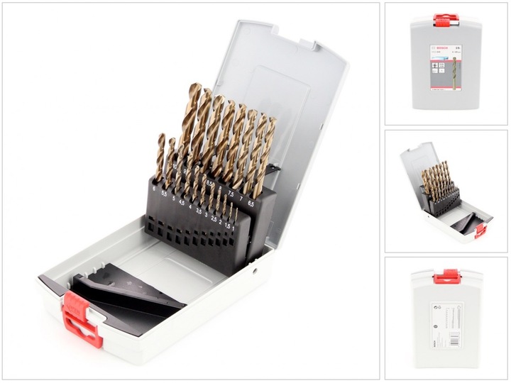 Image du produit Bosch Professional Zubehör Jeu de forets hélicoïdaux PRO Stainless Steel HSS-Co, 19 pièces (1 mm, 1,5 mm, 2 mm, 2,5 mm, 3 mm, 3,5 mm, 4 mm, 4,5 mm, 5 mm, 5,5 mm, 6 mm, 6,5 mm, 7 mm, 7,5 mm, 8 mm, 8,5 mm, 9 mm, 9,5 mm, 10 mm)