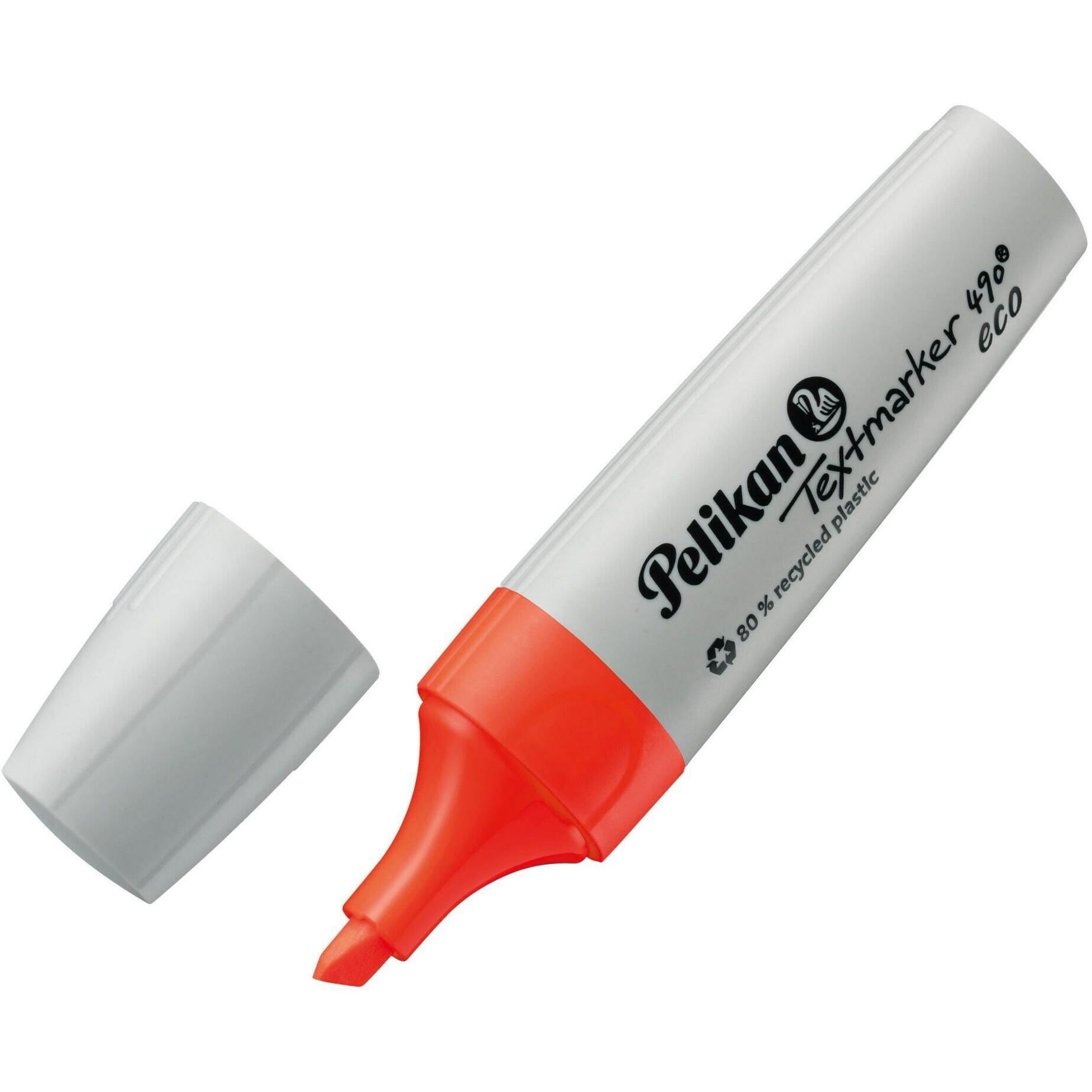 Thumbnail - Pelikan, Marker, Textmarker 490 eco Set aus 6 Neon-Farben im Etui (DAA293, 5 mm, 6 x)