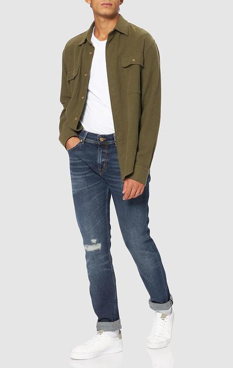 Actual product image 7 For All Mankind Ronnie Shook Up Blue Jeans, American Vintage Elevated Mid-Rise, Heavyweight Comfort (W28/L30)