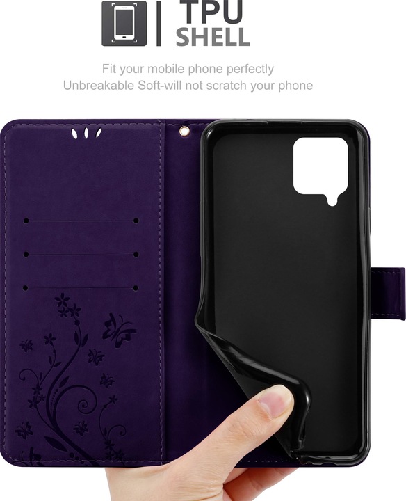 Produktbild Cadorabo Flower Book Cover (Samsung Galaxy A42 5G, Samsung Galaxy M42 5G)