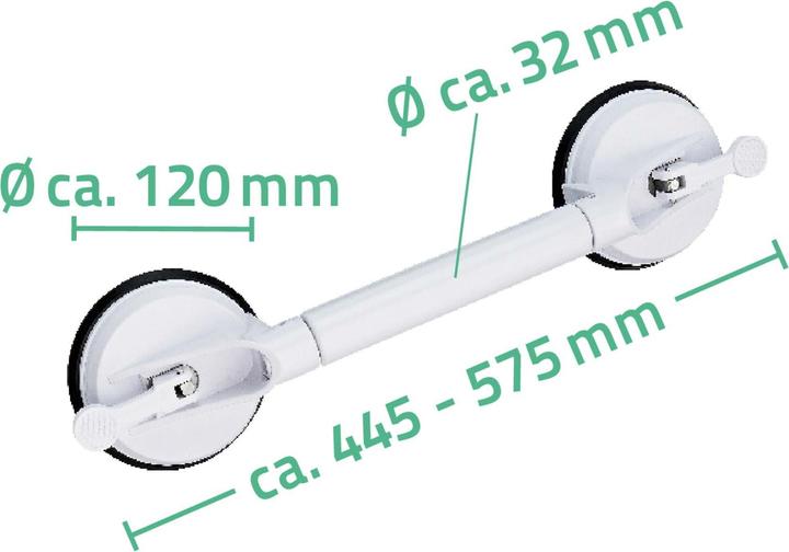 Actual product image Ridder Comfort telescopic travel suction handle
