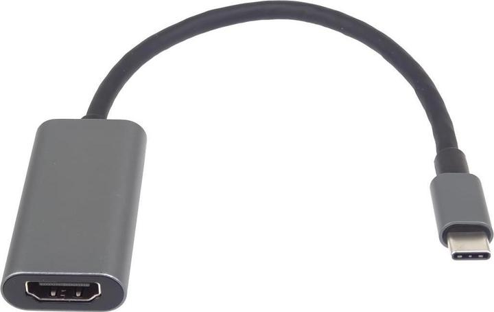 Produktbild PremiumCord PÅ™evodnÃ­k USB-C na HDMI, rozliÅ¡enÃ­ 4K a FULL HD 1080p, kovovÃ© pouzdro (HDMI)