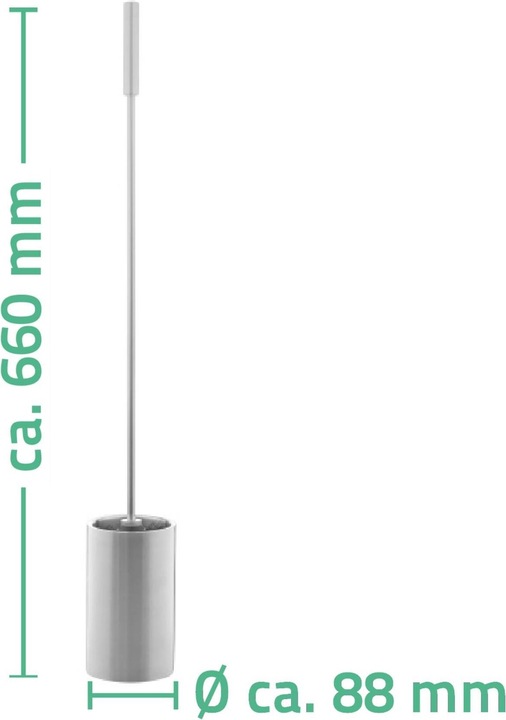 Produktbild Ridder WC-Bürste mit langem Stiel, Edelstahl