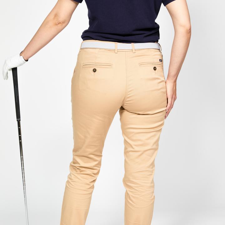 Immagine prodotto Inesis Pantaloni da golf in cotone Chino da donna - MW500 Beige (W38/L31)