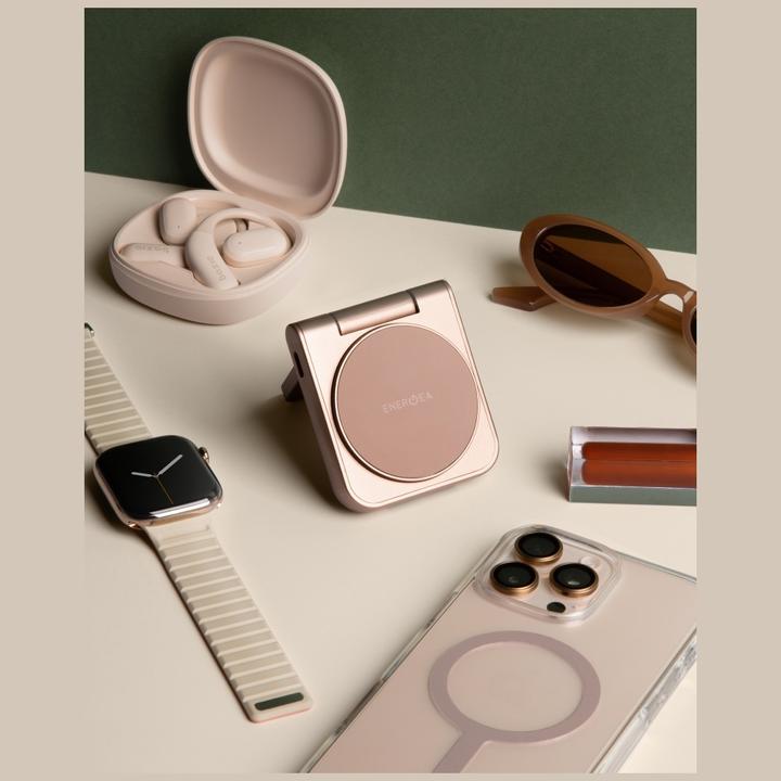 Image du produit Energea Wireless Charger Magduo 2in1 Qi2 foldable grey (17.50 W)