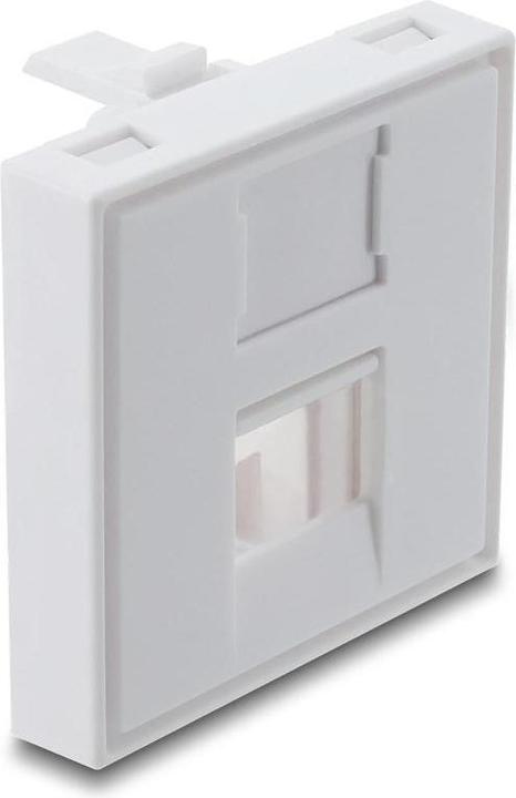 Actual product image Delock Easy 45 V-Modulblende fÃ¼r Keystone Modul 1 Port mit Staubschutzklappe 45 x 45 mm weiÃŸ