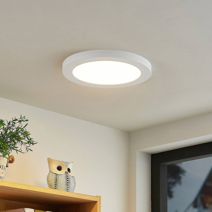 Image du produit Prios Plafonnier LED Aureka, capteur, 22,5 cm (1500 lm)